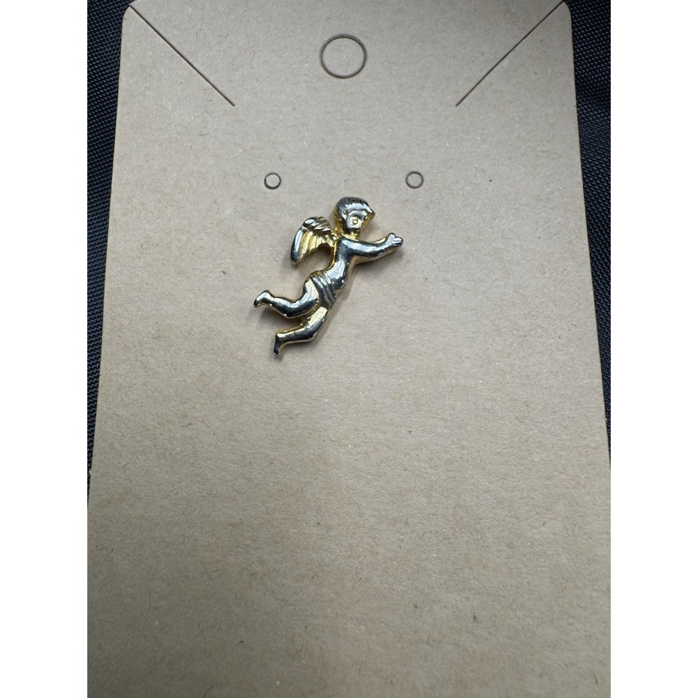 Vintage Small Gold Tone CHERUB ANGEL Scatter‎ Lapel Pin